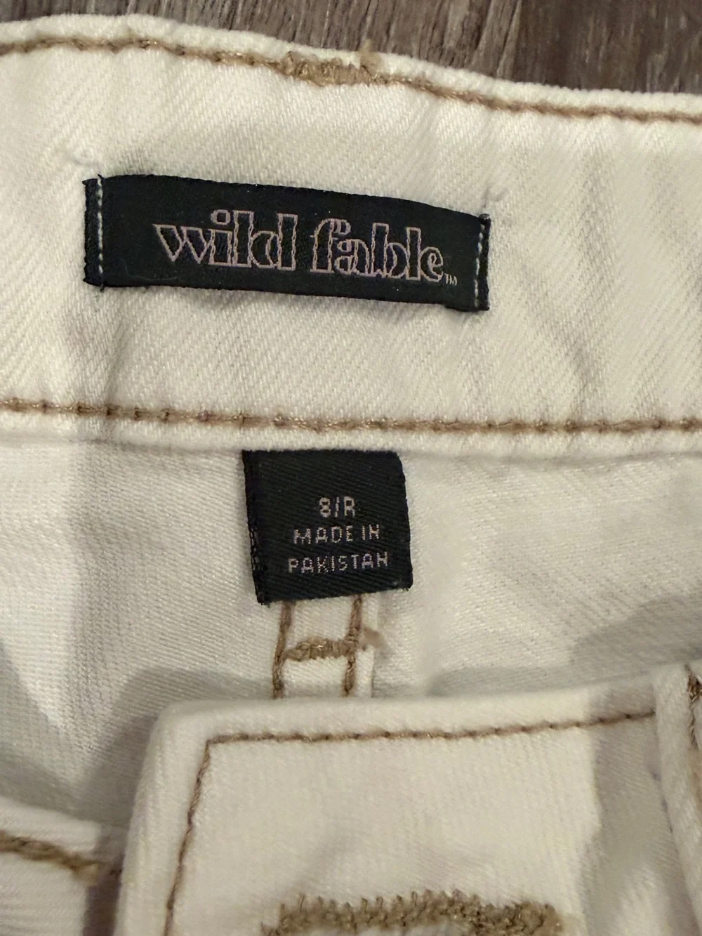 wild fable Men's Cream Wide-Leg Chinos - Picture 3 of 4